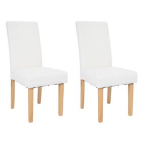 Lot de 2 Chaises à Housser "Jana" 96cm Naturel