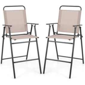 Lot de 2 Chaises Jaridn Pliantes Extérieur 53x69x112CMCharge150KG