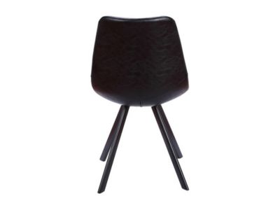 Lot de 2 chaises LUBINE - Simili - Noir