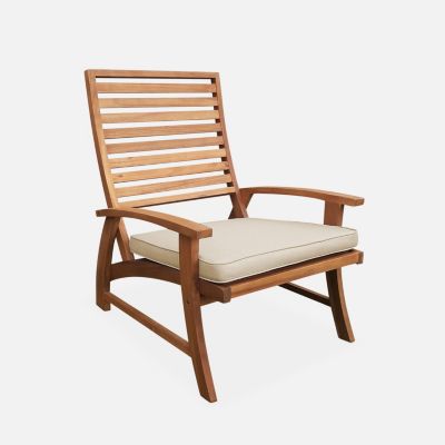 Lot de 2 chaises relaxantes. Puebla. 2 chaises. 2 reposes pieds. 75x59x71cm