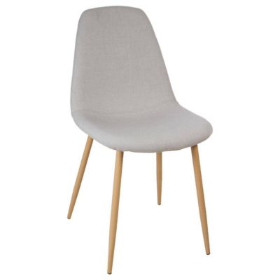 Lot de 2 chaises "Roka" gris clair - Atmosphera