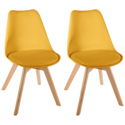 Lot de 2 chaises style scandinave Baya Atmosphera - Safran