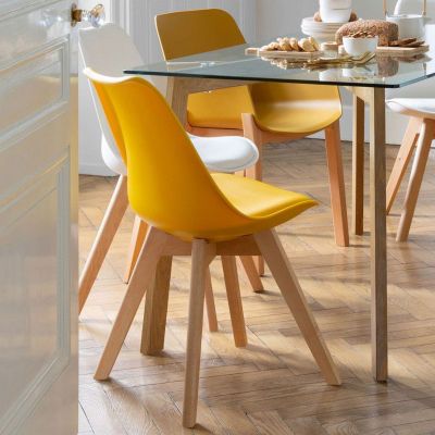 Lot de 2 chaises style scandinave Baya Atmosphera - Safran