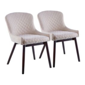 Lot de 2 chaises "Tabor"  Beige