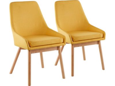 Lot de 2 chaises "Tamiko"  Jaune