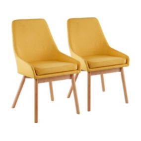 Lot de 2 chaises "Tamiko"  Jaune