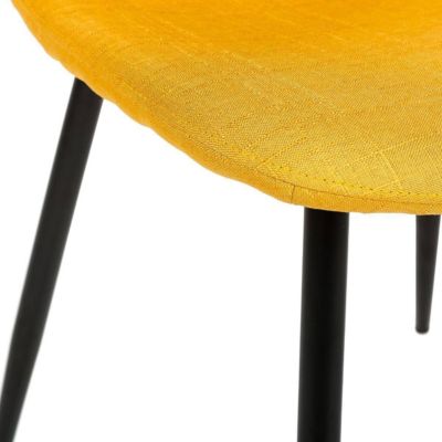 Lot de 2 chaises "Tyka" jaunes - Atmosphera