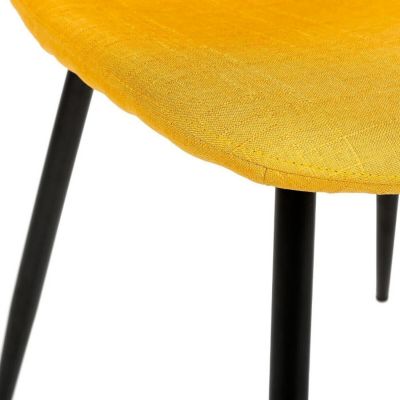 Lot de 2 chaises "Tyka" jaunes - Atmosphera