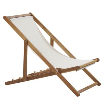 Lot de 2 chiliennes pliantes ANZIO avec tissus de remplacement Motif animal Acacia Marron clair