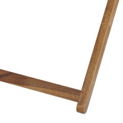 Lot de 2 chiliennes pliantes ANZIO avec tissus de remplacement Motif floral Acacia Marron clair