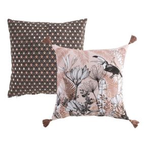 Lot de 2 coussins Brown Chic - Douceur d'Intérieur