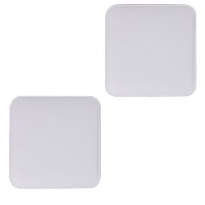 Lot de 2 coussins d'assise ROMEO, en feutre blanc