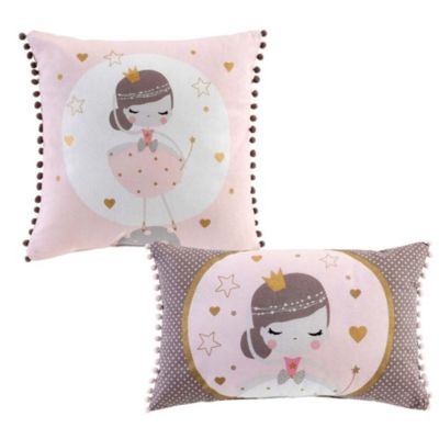 Lot de 2 coussins déco Petite Princesse - Douceur d'Intérieur