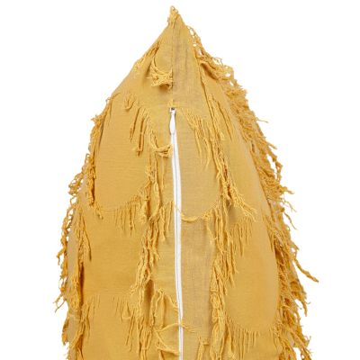 Lot de 2 coussins décoratifs AGASTACHE 45 x 45 cm Jaune Motif géométrique