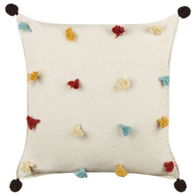 Lot de 2 coussins décoratifs FUSSEL 45 x 45 cm Coton Beige clair