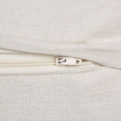 Lot de 2 coussins décoratifs FUSSEL 45 x 45 cm Coton Beige clair