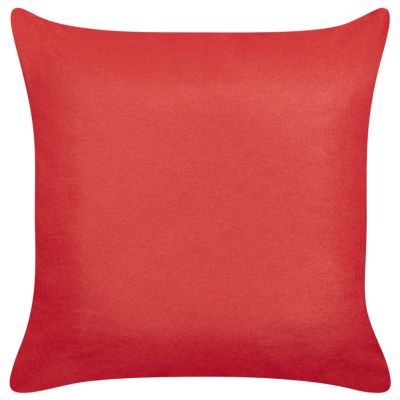 Lot de 2 coussins décoratifs GINGERBREAD 45 x 45 cm Coton Rouge Motif de Noël