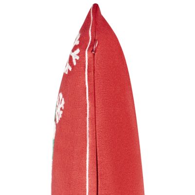 Lot de 2 coussins décoratifs GINGERBREAD 45 x 45 cm Coton Rouge Motif de Noël
