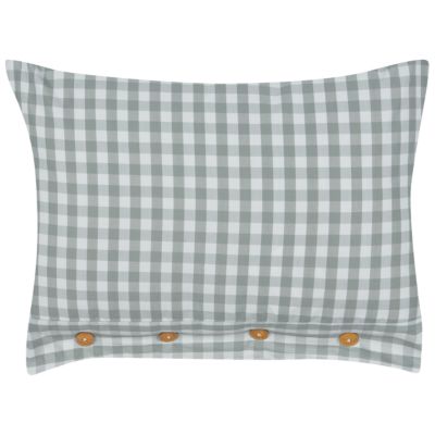 Lot de 2 coussins décoratifs TALYA 40 x 60 cm Vert menthe À carreaux