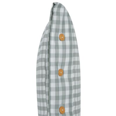 Lot de 2 coussins décoratifs TALYA 40 x 60 cm Vert menthe À carreaux
