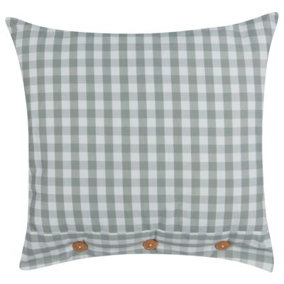 Lot de 2 coussins décoratifs TALYA 45 x 45 cm Vert menthe À carreaux