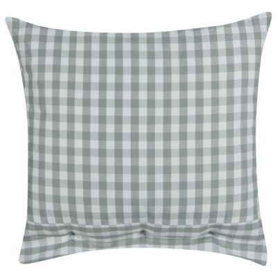 Lot de 2 coussins décoratifs TALYA 45 x 45 cm Vert menthe À carreaux