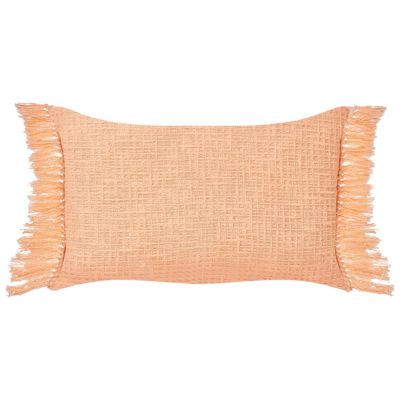 Lot de 2 coussins décoratifs TANSY 40 x 60 cm Coton Orange Unicolore