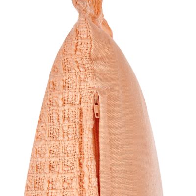 Lot de 2 coussins décoratifs TANSY 40 x 60 cm Coton Orange Unicolore