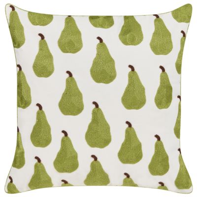 Lot de 2 coussins décoratifs TRACHELIUM 45 x 45 cm Vert Motif de plante