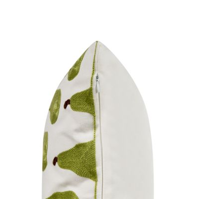 Lot de 2 coussins décoratifs TRACHELIUM 45 x 45 cm Vert Motif de plante