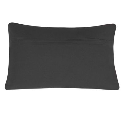 Lot de 2 coussins décoratifs VELOOR 30 x 50 cm Coton Gris foncé Motif oriental