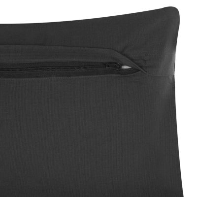 Lot de 2 coussins décoratifs VELOOR 30 x 50 cm Coton Gris foncé Motif oriental