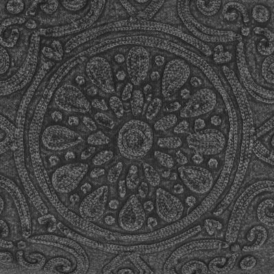Lot de 2 coussins décoratifs VELOOR 30 x 50 cm Coton Gris foncé Motif oriental