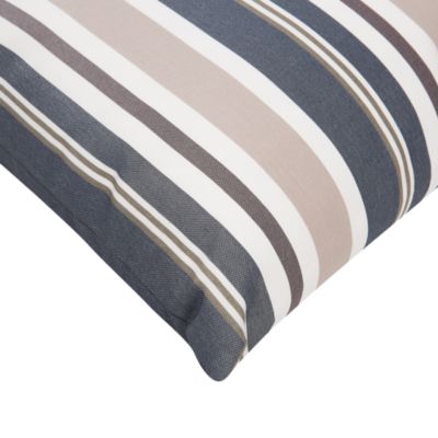 Lot de 2 coussins d'extérieur KASTOS À rayure 40 x 70 cm Taupe