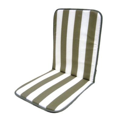 Lot de 2 coussins de chaise / fauteuil Pinaki gris et blanc 90 x 40 cm