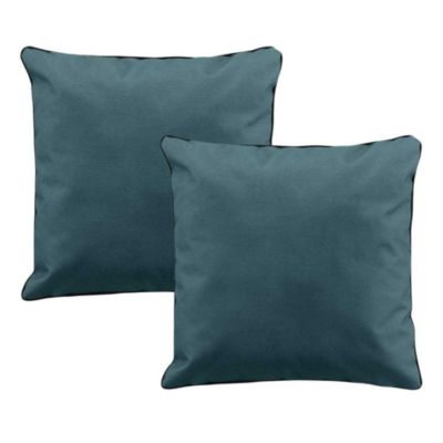 Lot de 2 coussins Siesta - 40x40 Bleu - Douceur d'Intérieur