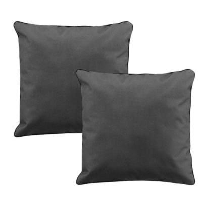 Lot de 2 coussins Siesta - 40x40 gris - Douceur d'Intérieur