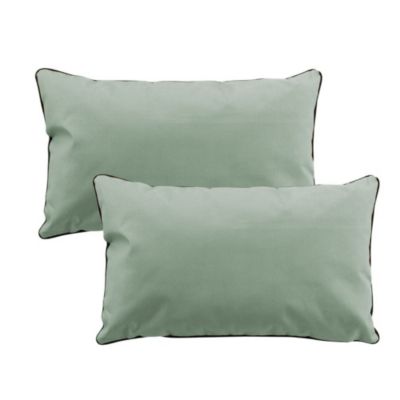 Lot de 2 coussins Siesta - Sauge 50x30 - Douceur d'Intérieur