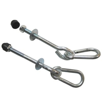 Lot de 2 crochets mousqueton en acier inoxydable