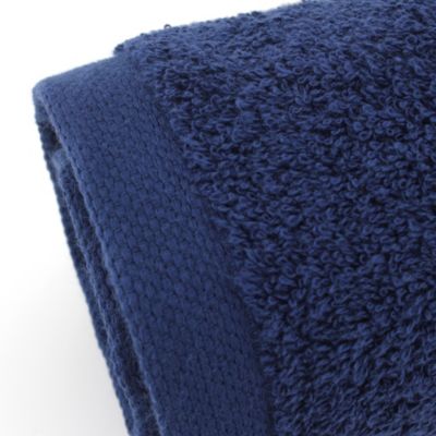 Lot de 2 draps de douche 70x130 cm ALPHA bleu Marine
