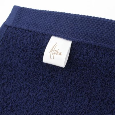 Lot de 2 draps de douche 70x130 cm ALPHA bleu Marine