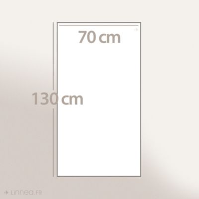 Lot de 2 draps de douche 70x130 cm ALPHA bleu Marine
