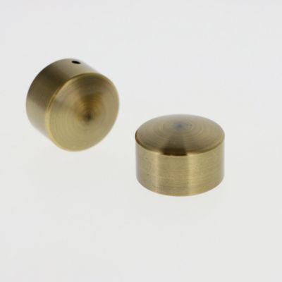 Tringle Rideau Boulet BOULET Kit Barre à Rideaux 1m50 Tendance 28mm Mur Capuchon Barre Rideau Fixation Murale Plafond