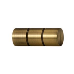 Lot de 2 embouts de tringle (Diam. 20 mm - Bronze)