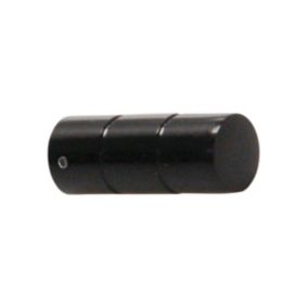 Lot de 2 embouts de tringle (Diam. 20 mm - Noir)