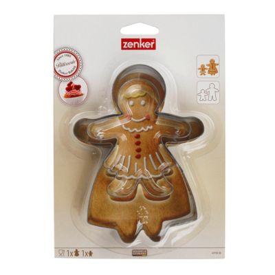 Lot de 2 emporte-pièces bonhomme en pain d'épices forme aléatoire Zenker Emporte-pièces