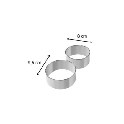 Lot de 2 emporte-pièces ronds pour beignet Zenker Emporte-pièces