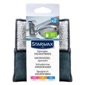 Lot de 2 éponges microfibres Starwax