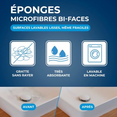 Lot de 2 éponges microfibres Starwax