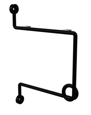 Lot de 2 équerres filaire vestiaire à visser L. 15,8 cm Cime métal noir